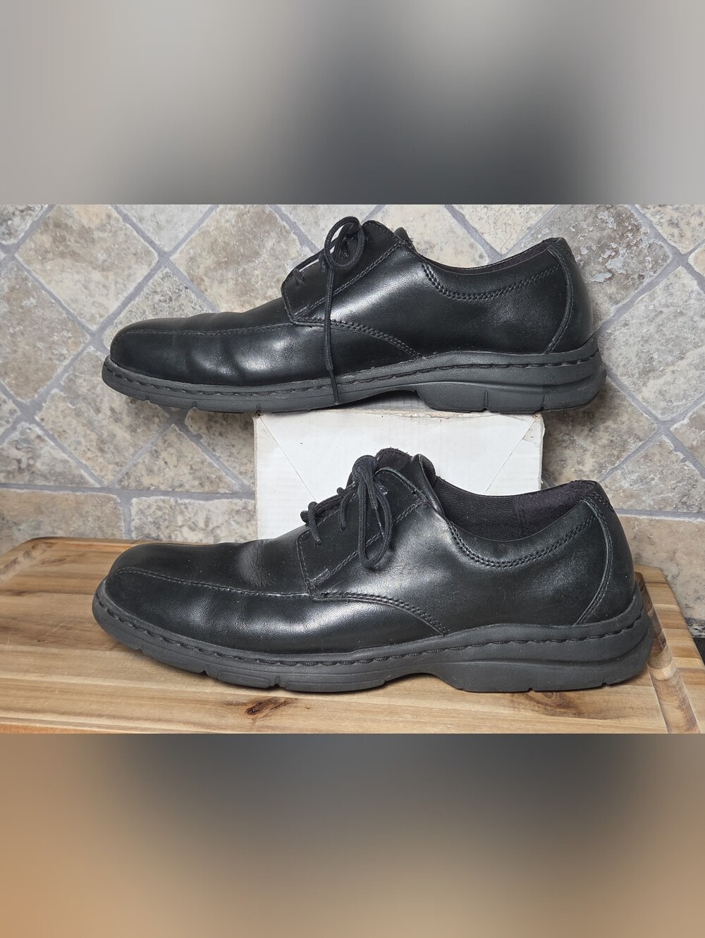 Mens Dunham Midland Waterproof Leather Serving Oxford Shoes 8.5 D Lightweight